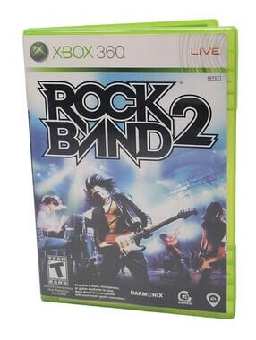Rock Band 2 (Microsoft Xbox 360, 2008) Complete CIB With Manual